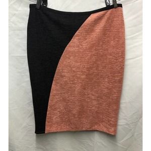 Blue white knit pencil skirt 48